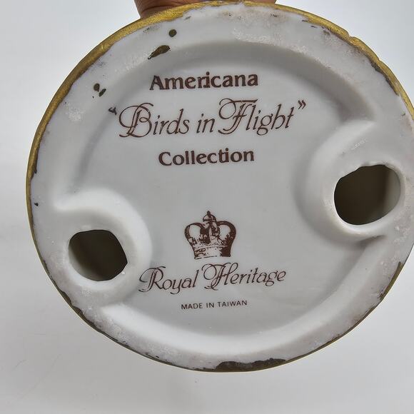 Americana Birds in Flight Collection Bald Eagle Porcelan Figurine Royal Heritage - Picture 5 of 7